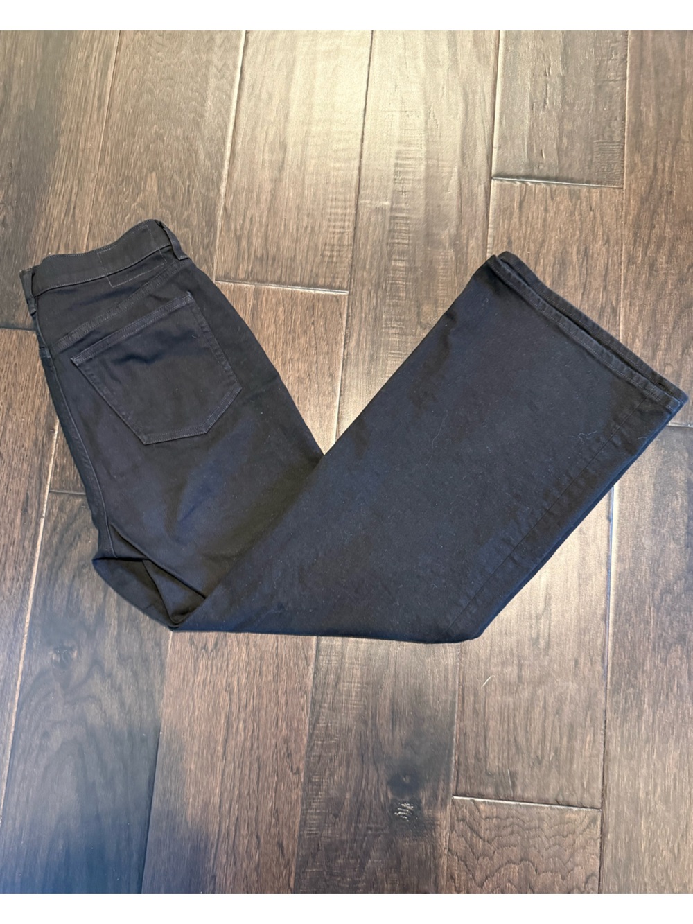J.Crew Black Stretch wide leg Jeans